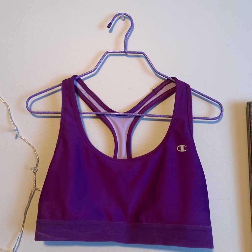 Sports Bra Purple Champion Bra Large